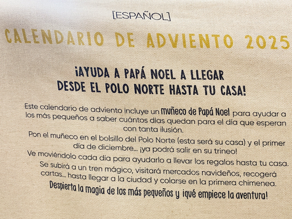 Panel Calendario Adviento Canvas