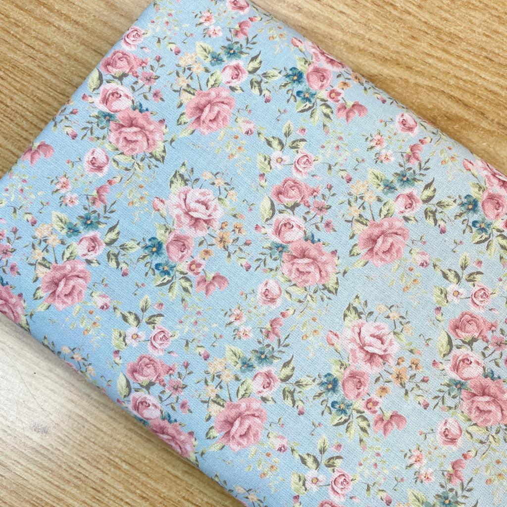 Algodón Orgánico Vintage Roses