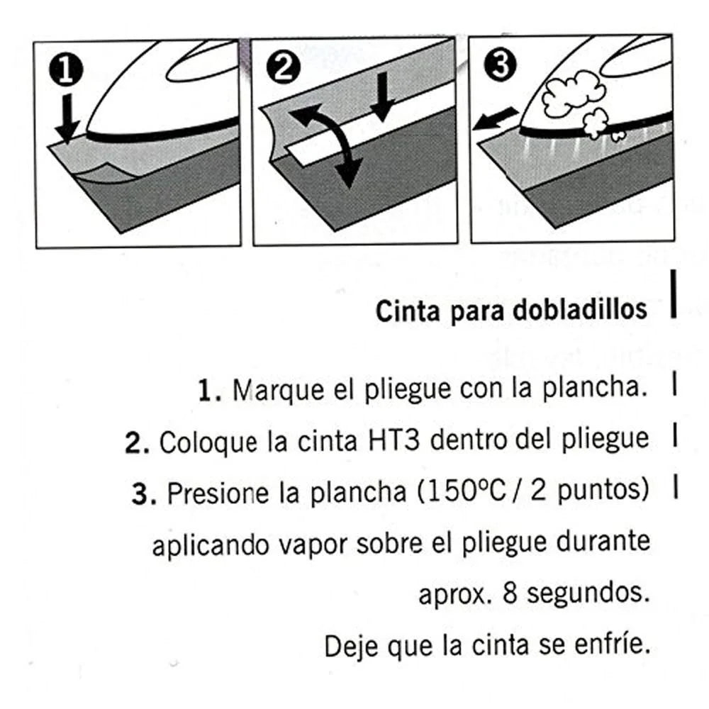 Cinta para Dobladillos Termoadhesiva 3cm