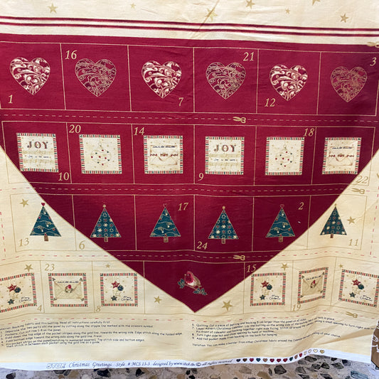Panel Calendario de Adviento Corazón