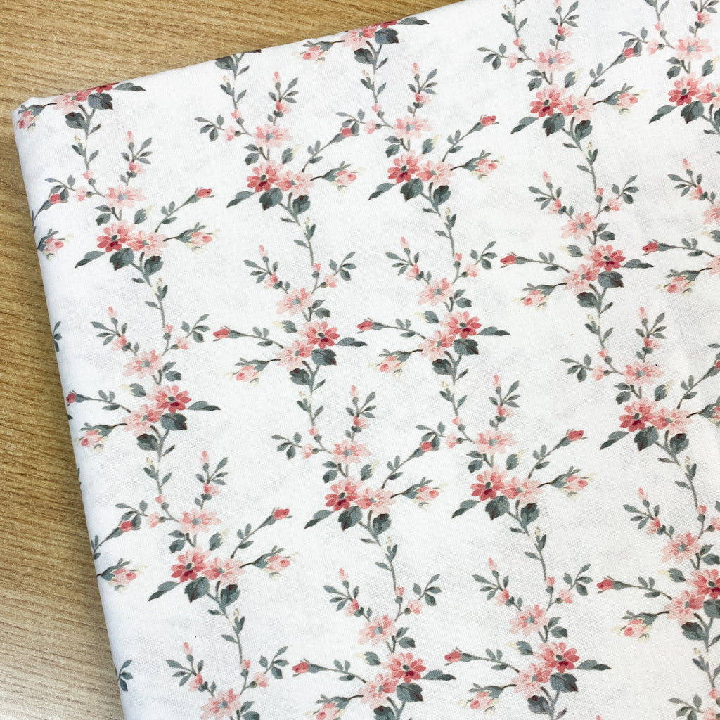 Algodón Orgánico Romantic Floral