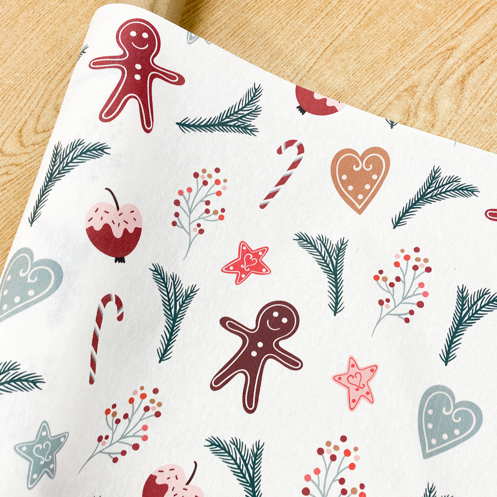 Loneta Impermeable Mantelería Navidad